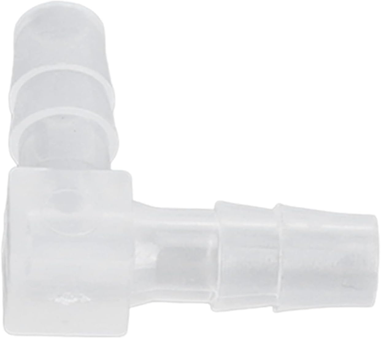 10Pcs Elbow Hose Barb Plastic Fitting for Pump Tube Silicone Tube Smooth Inner Wall Pharmaceutical Food and Beverage (6Mm) (6Mm) image number 3