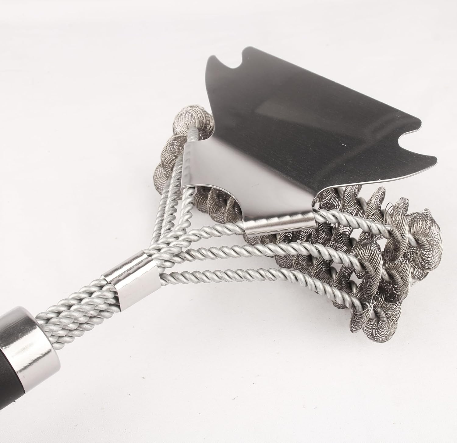 Grill Brush and Scraper Bristle Free, Grill Brush for Outdoor Grill, 3-Layer Steel Wire Bristle, 43CM Stainless Steel BBQ Brush for Grill Cleaning, Accessories Gifts for Men image number 5