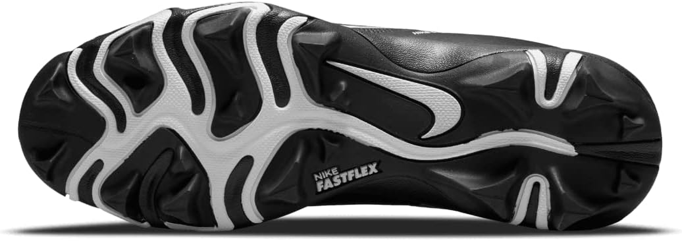 Nike Hyperdiamond 4 Keystone Molded Softball Cleats, Black | Black | White, 11.5 US