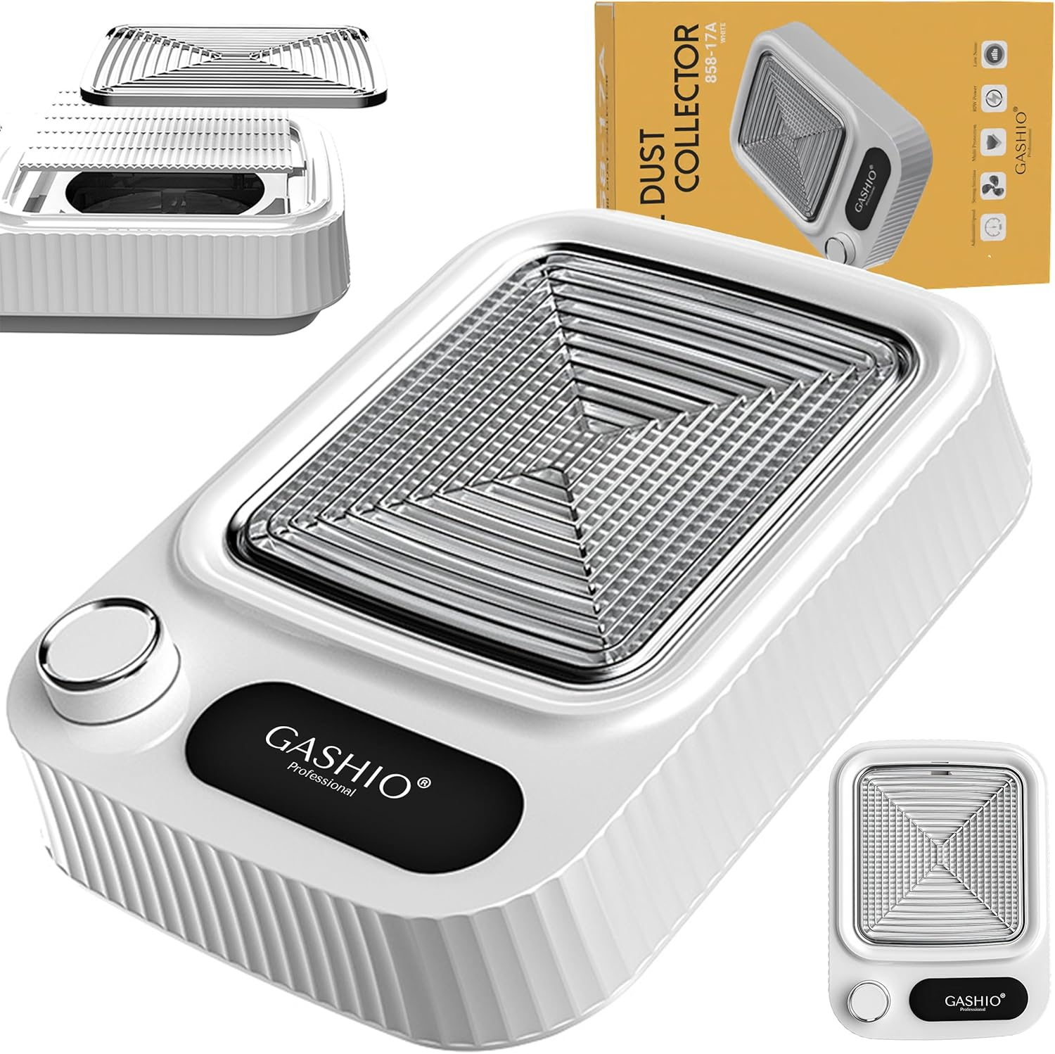 GASHIO&reg; Dust Extraction for Nails - Suction Nails - Efficient Nail Vacuum Cleaner - Professional Nail Vacuum Cleaner - Vacuum Cleaner for Gel Nails - Nail Dust Collector Dust Collector with Filter 80 image number 5