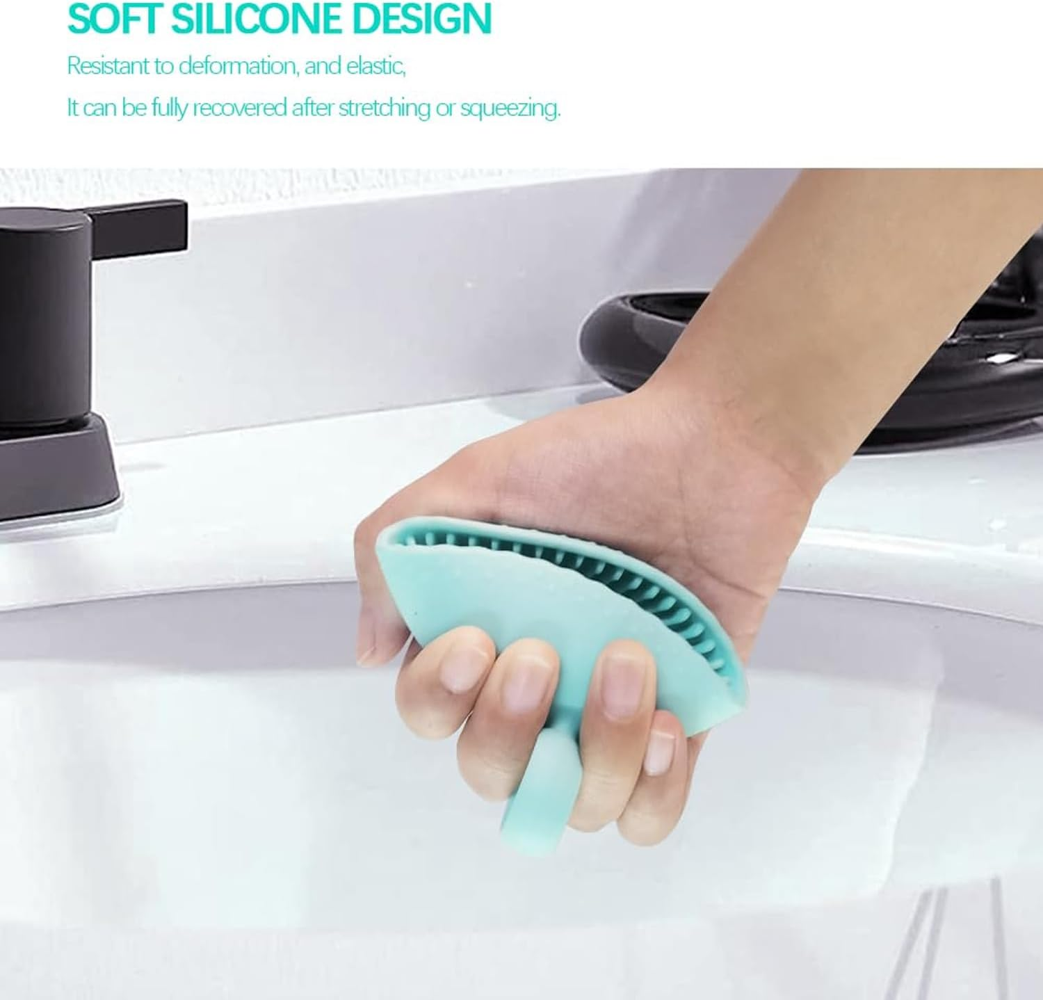 BYVCUI Make up Brush Washing Bowl, Makeup Brush Cleaner Machine, Silicone Brush Scrubber Bowl, Portable Washing Tool Cosmetic Brush Cleaner Cleaning Pad for Women Girl (Pink+Green) image number 3