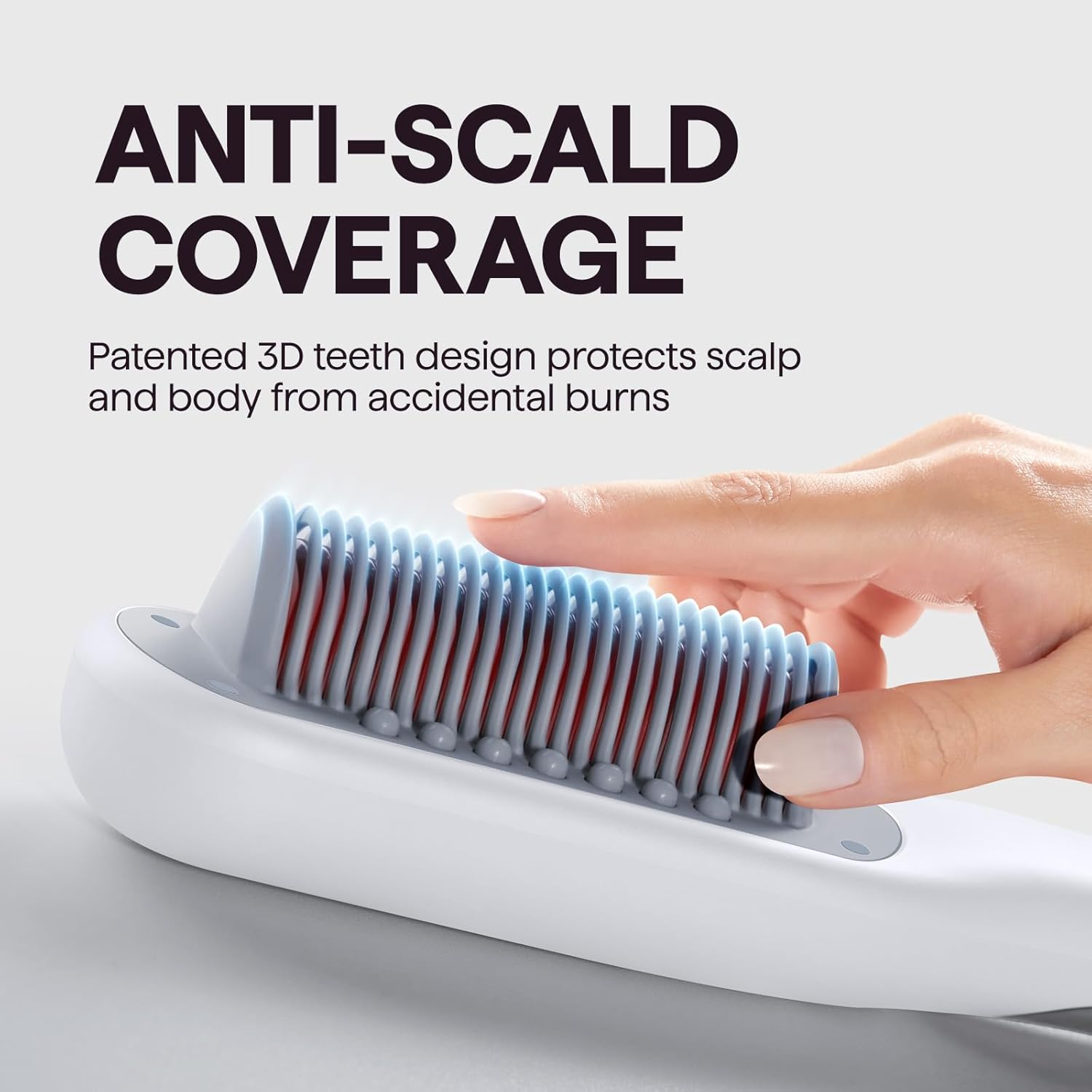 Wavytalk Pro Steam Hair Straightener Brush, Steamline Pro 3 in 1 Straightening Brush, Steam Reduces Damage, Nourishes Hair, and Expedites Straightening image number 6