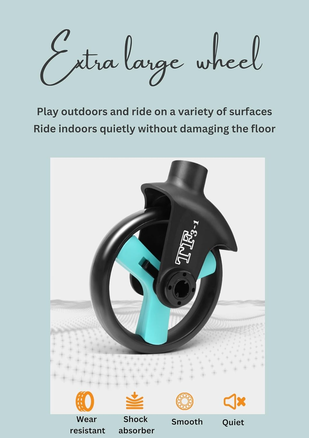 TF3-1 Children 3-In-1 Multifunctional Lightweight Scooter Bicycle Balance Bike with Adjustable Handle and Wheels (Blue)