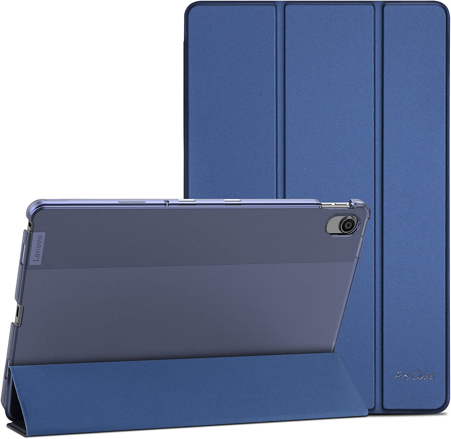 Procase Lenovo Tab M10 plus Case 10.6 Inch 2022 3Rd Gen, Slim Stand Hard Back Shell Protective Smart Cover Case for Lenovo Tab M10 plus 10.6" 2022 Release -Navy