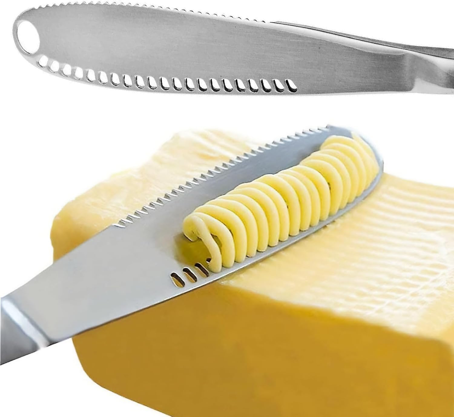 Stainless Steel Butter Spreader, Butter Knife - 3 in 1 Kitchen Gadgets image number 3