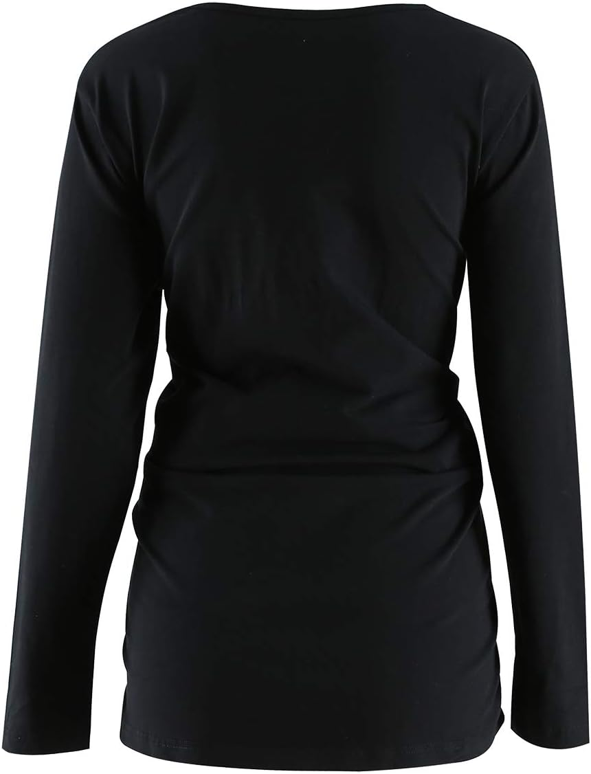 Halloween Women Maternity Shirt Funny Pumpkin Pregnancy Cute Long Sleeve Pregnant Top image number 5