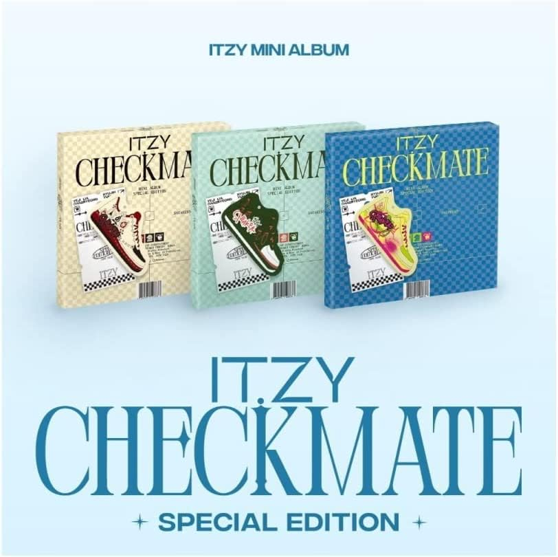 ITZY CHECKMATE SPECIAL EDITION Random Version Cd+1P Lyric Poster on Pack+24P Photobook+1P Photocard+1Ea Special Tag+1Ea Sneakers Sticker+1Ea Postcard&Seal Sticker+Tracking Sealed image number 4