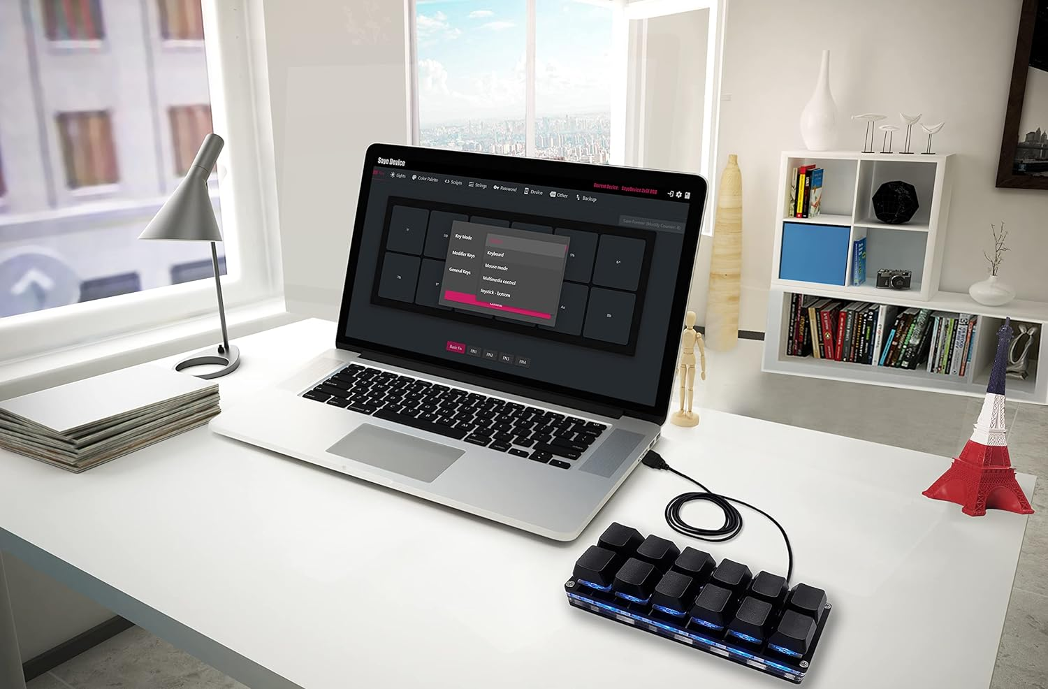 BTXETUEL 12 Key Mechanical Gaming Keyboard One Handed Keypad USB-C Wired OSU Keypad Programmable and Hot Swappable Keyboard. - Black image number 6