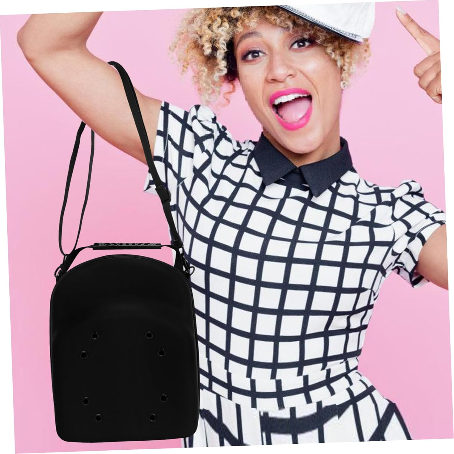 VILLFUL Travel Baseball Cap Carrier Bag Hat Storage Bag Air Baseball Caps Holder Organizer Box image number 3