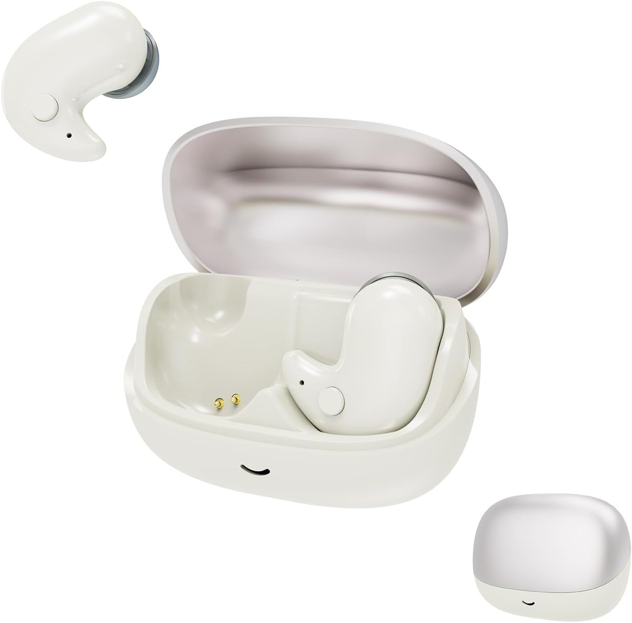 Xmenha In-Ear Sleep Bluetooth Wireless Mini Headphones Side Sleeper Wireless Sleep Headphones Earbuds Invisible Sleep Headphones Small Ears In-Ear Headphones Bluetooth Wireless Earphones image number 3