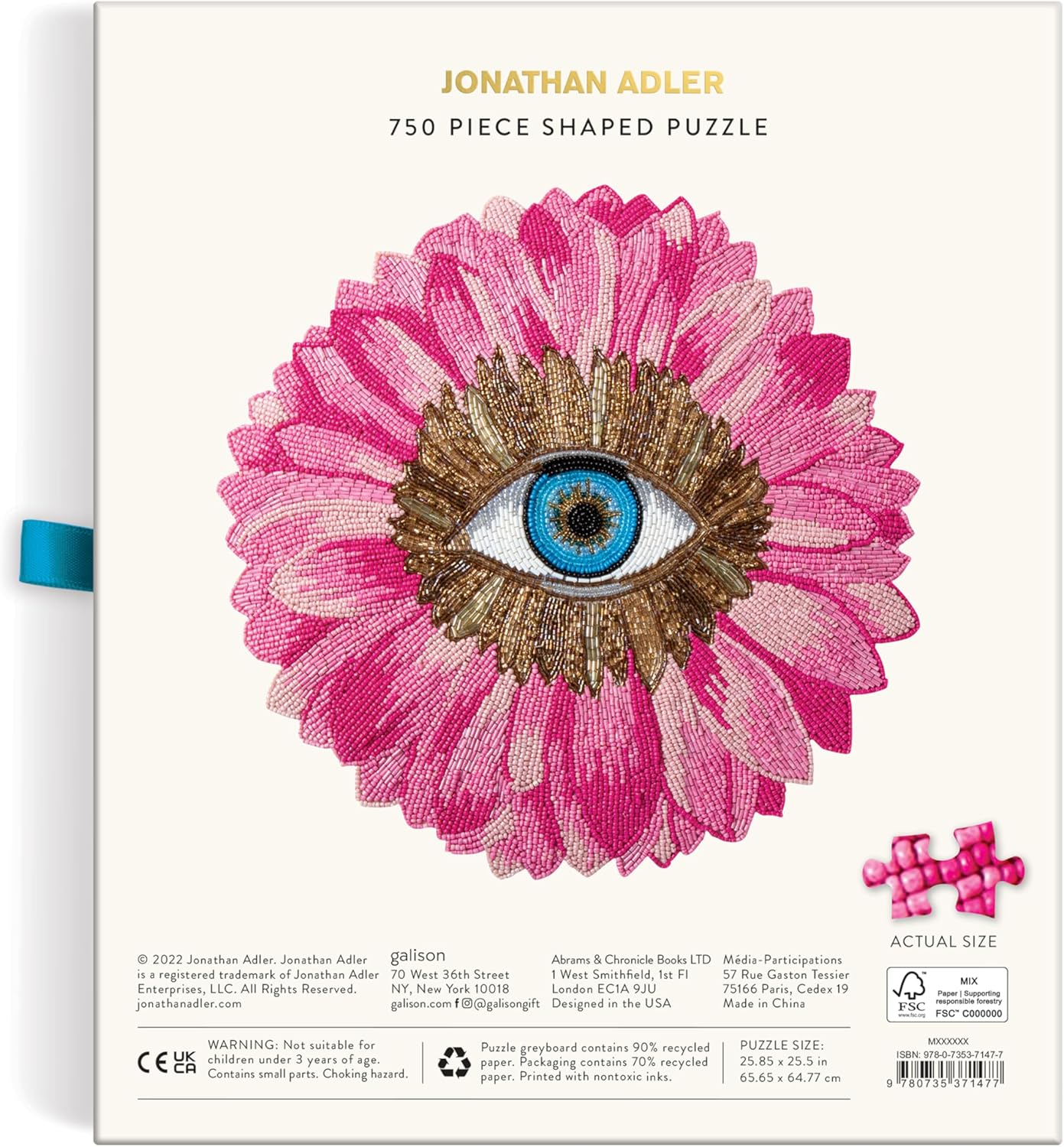 Jonathan Adler Petals Shaped Puzzle: 750 Pieces image number 6