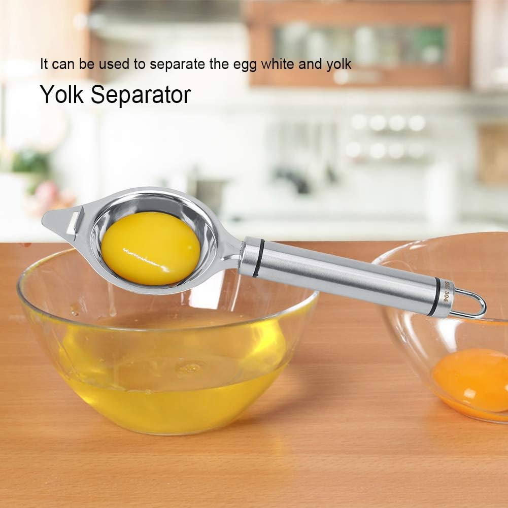 Gadget Cooking Baker Tool Stainless Steel anti Enduring Egg White Yolk Separator Holder Filter Kitchen Tool image number 5