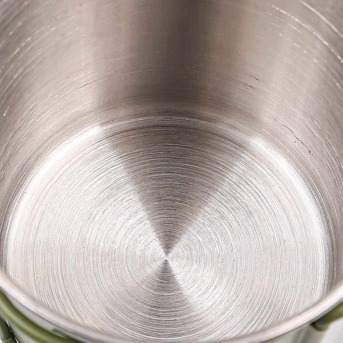 Set of 2 NUZAMAS Folding Cup 330Ml 304Stainless Steel Coffee Tea Water Cup Portable Outdoor Camping Cup for Outdoor Hiking Cooking Camping Pot Open Fire(Green) image number 4