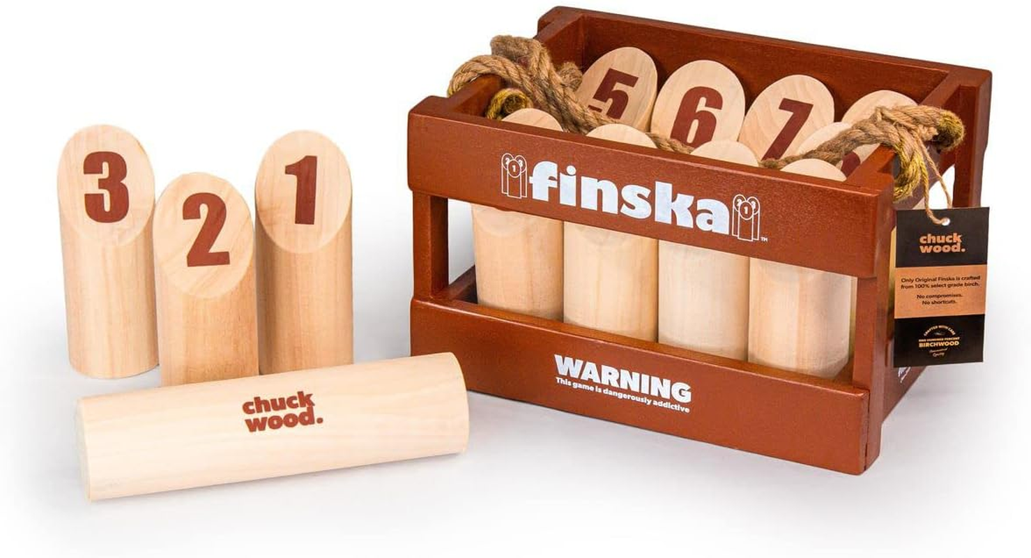 Finska Red by Planet Finska - Original Finska Log Tossing Lawn Game with a Splash of Colour for the Whole Family to Enjoy image number 1