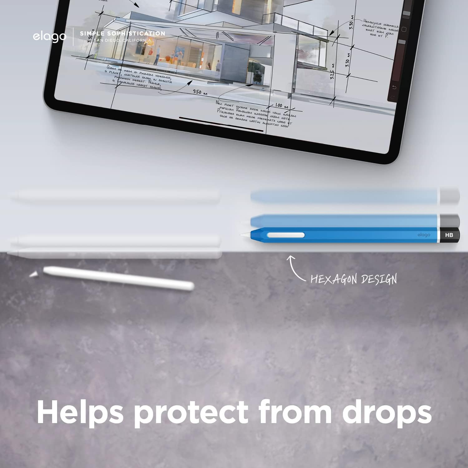 Elago Compatible with Apple Pencil Pro Case & Apple Pencil 2Nd Generation Case, Compatible with Magnetic Charging, Double Tap, Squeeze, Haptic [Must Read Installation Instructions] (Blue) - Black image number 7