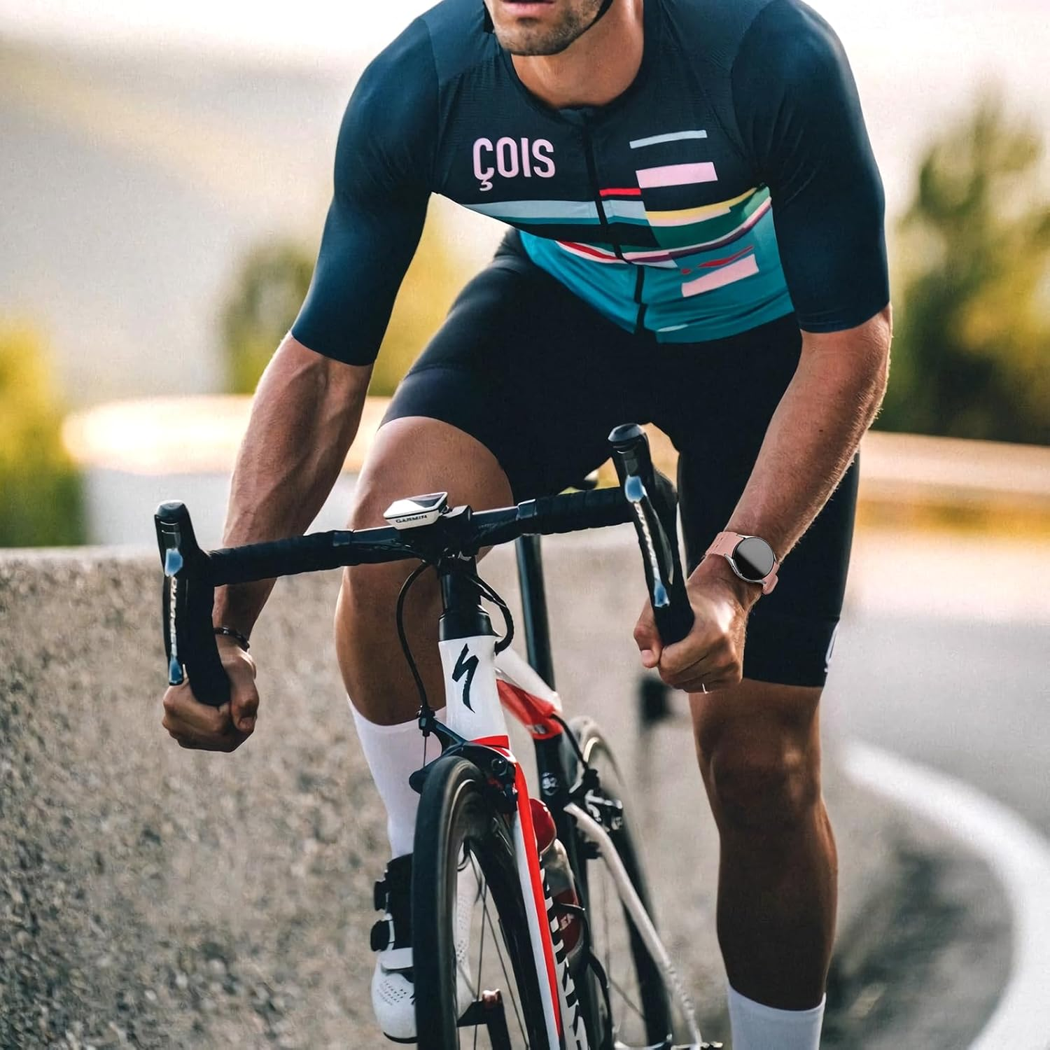 Ocean Band for Samsung Galaxy Watch 7 Band 40Mm 44Mm,Silicone Breathable Bracelet Wristband for Samsung Galaxy Watch FE/6/5/4 40Mm 44Mm/5 Pro 45Mm/6 Classic 43Mm 47Mm/4 Classic 42Mm 46Mm - Bright Green image number 6