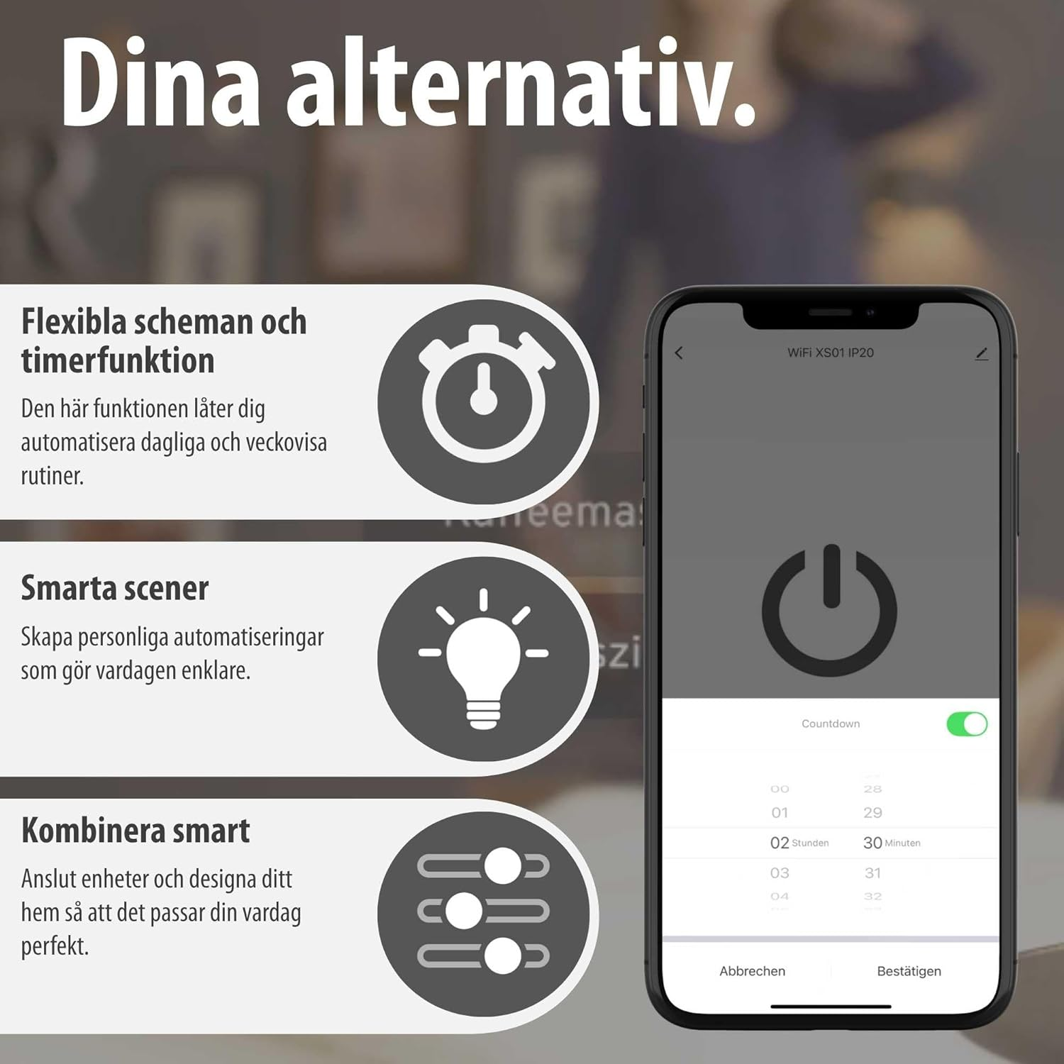 Brennenstuhl Connect Wifi Dual WFD 3051P LED Floodlight with Motion Sensor (36W, 4300Lm, IP54, Multiple Lighting Functions Adjustable via App, Outdoor Spotlight for Mounting image number 4