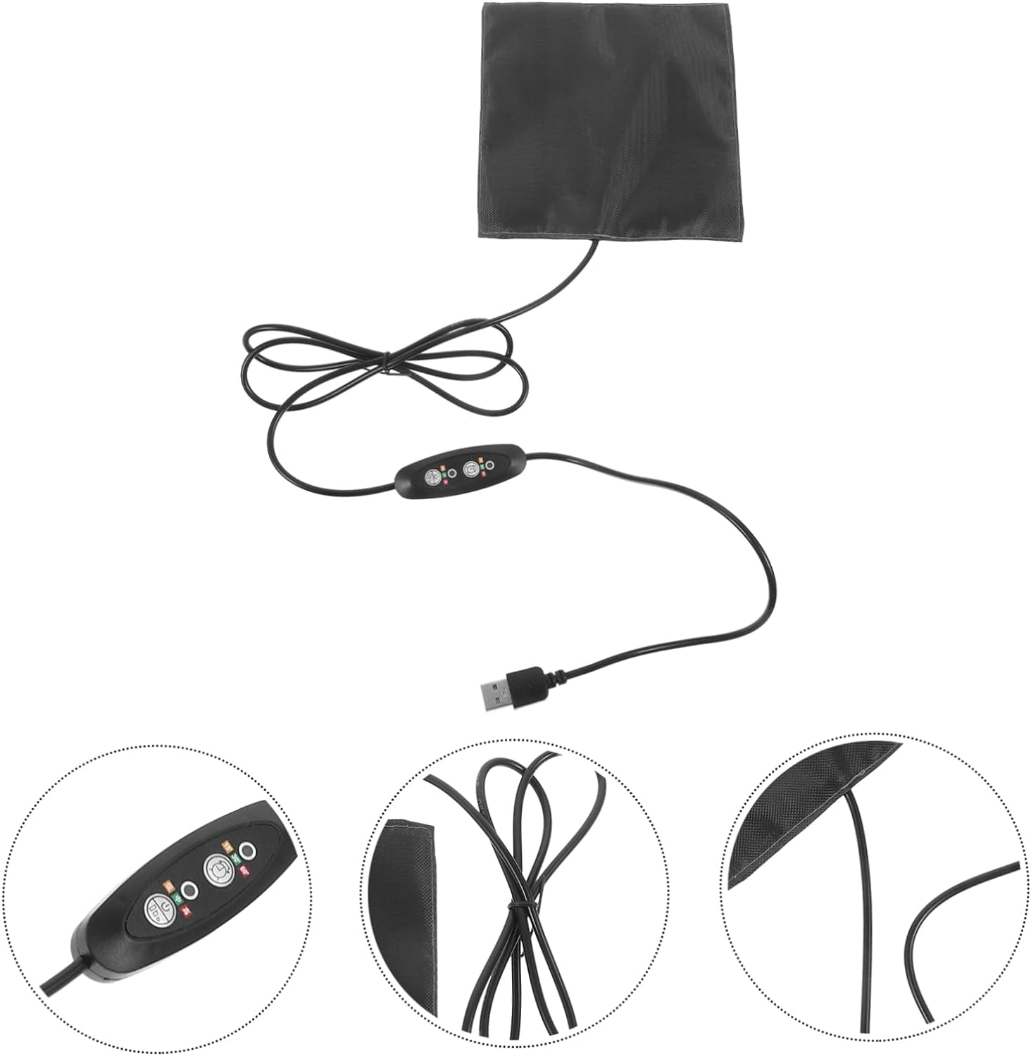 DOITOOL USB Heating Pad for Small Pets Carbon Fiber Thermal Mat for Hamsters Reptiles Birds and Rabbits Portable Lightweight Pet Heat Cushion for Winter Warmth image number 1