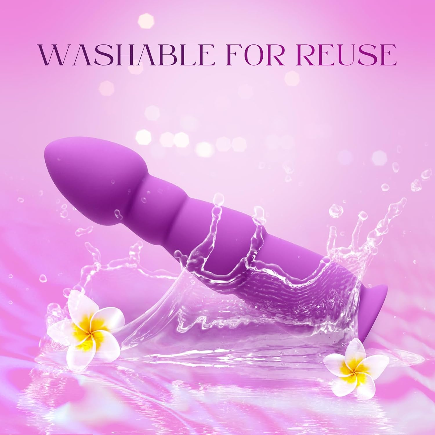 Purple Small Silicone Massage Attachment for the Massage Gun image number 6