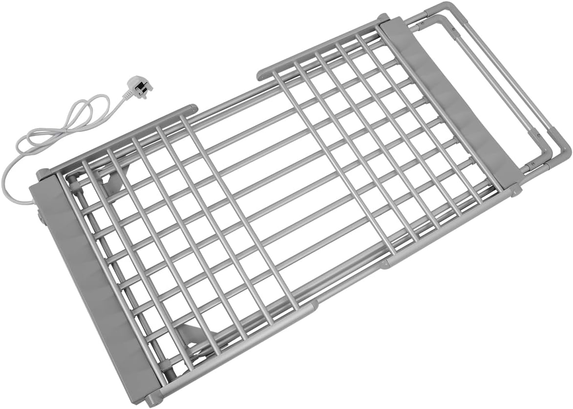 LENOXX Heated Clothes Drying Rack &ndash; Aluminum Construction, 230W Power, 20 Heated Bars, Foldable, Fast Drying, Easy Assembly & Storage, Premium Quality, Convenient Indoor Solution image number 6