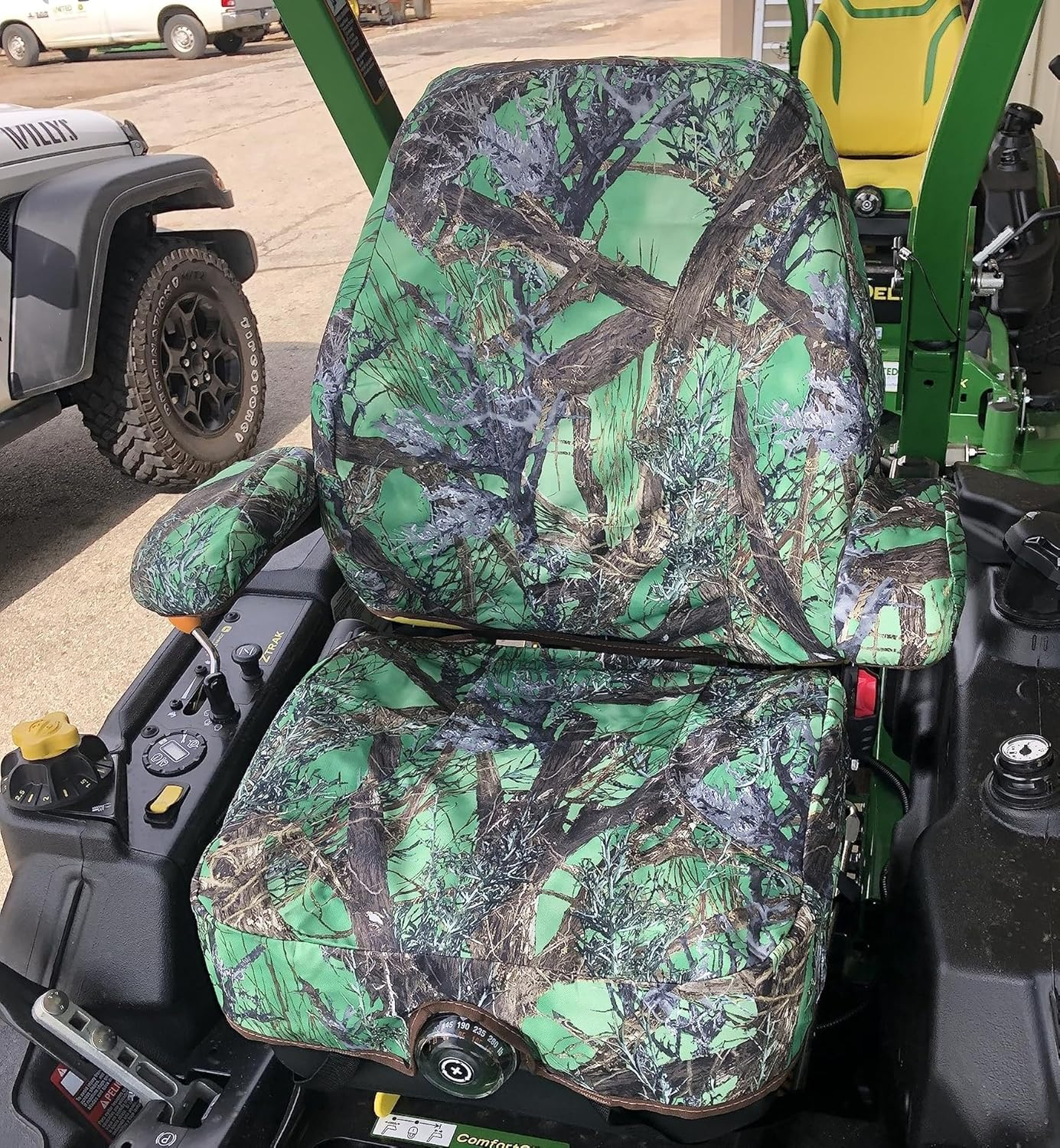 Durafit Seat Covers, Compatible with JD Z950R Ztrak&trade; Zero-Turn Mower in Green Camo
