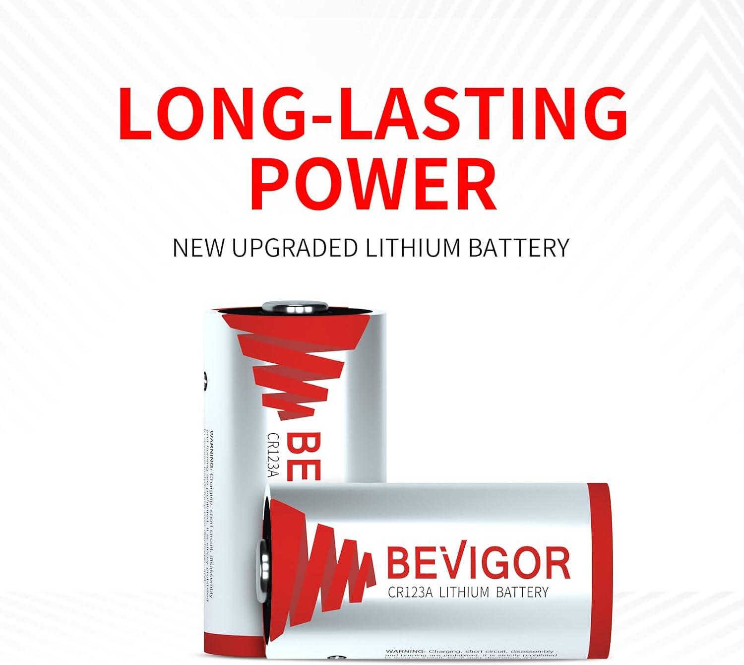 BEVIGOR CR123A 3V Lithium Batteries 2 Pack,1500Mah Photo Lithium Battery, 3 Volt 123 Battery Lithium for Flashlight and Security Device【Non-Rechargeable】 image number 4