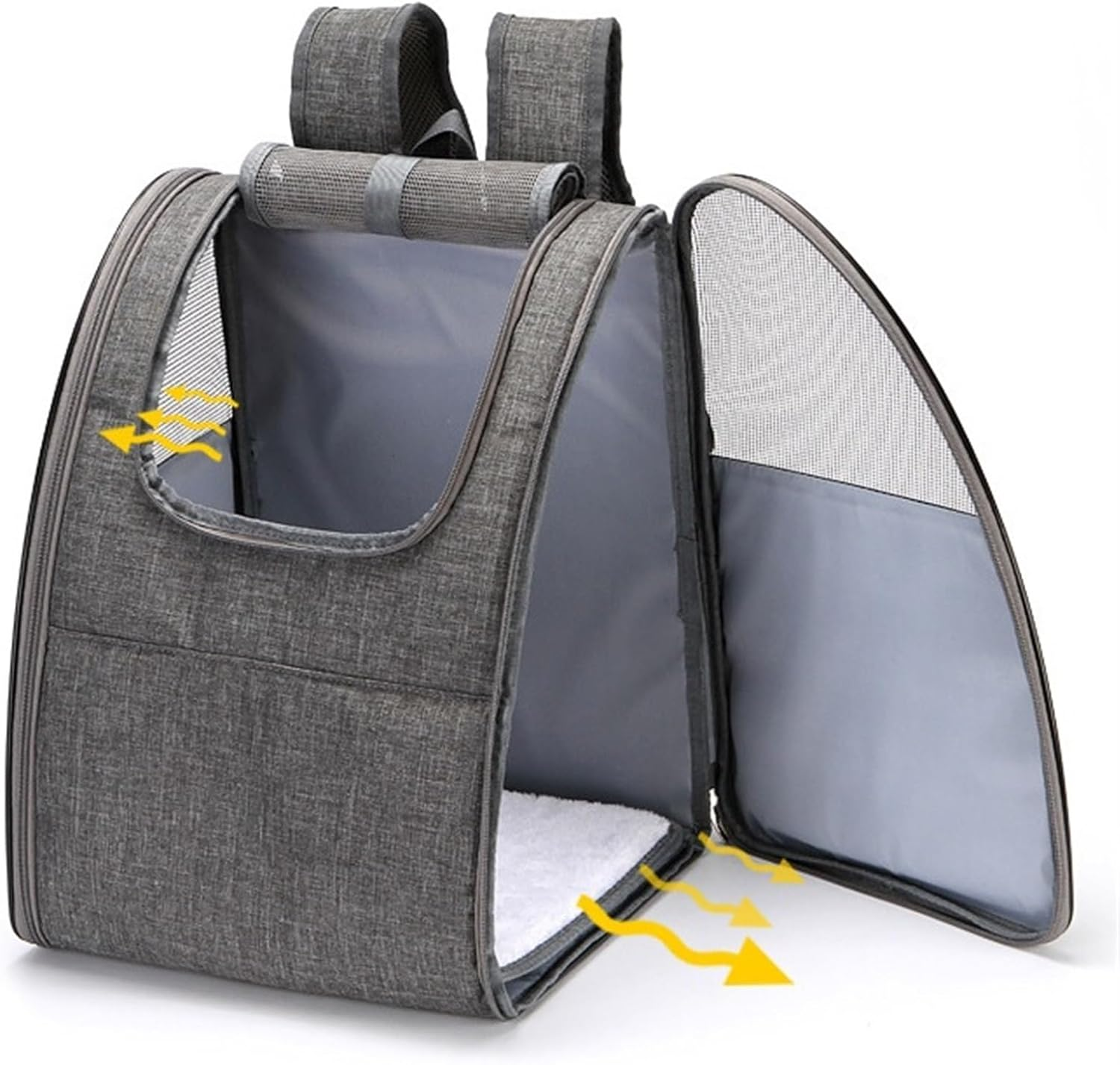 Cat Bag Dog Carrier Pet Carrier Pet Carrier Backpack Cat Travel Bag Lightweight Pet Carrier for Dogs Cats Travel Hiking Cat Carrier Pet Bag Carrier(Color:Black) - Onecolor image number 4