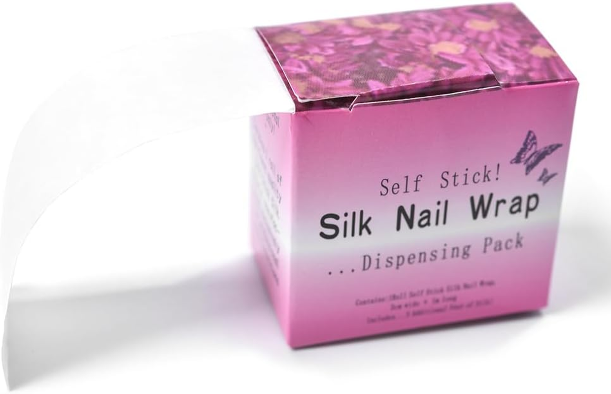 KADS 1 Roll Silk Nail Wrap Nail Splitting Break Reinforcement Repair Bandage Self Adhesive Nail Protection Sticker UV Gel Acrylic Nails Extension Fiberglass Wrap Manicure Tool for Home, Salon image number 1