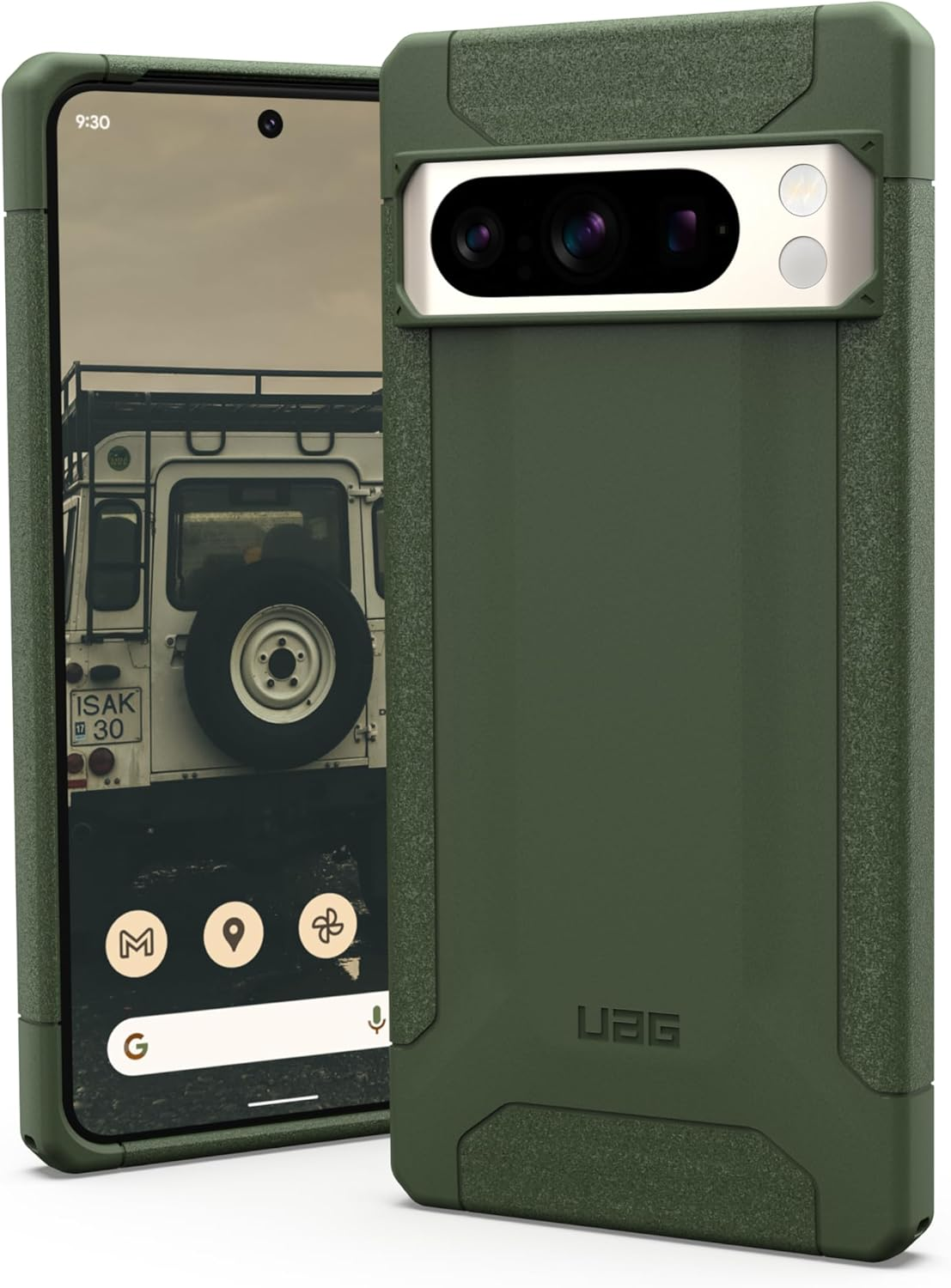 URBAN ARMOR GEAR UAG Made for Google Pixel 8 Pro Case Scout Green Olive Drab, Slim Rugged Premium Impact Resistant Military Drop Tested Protective Cover