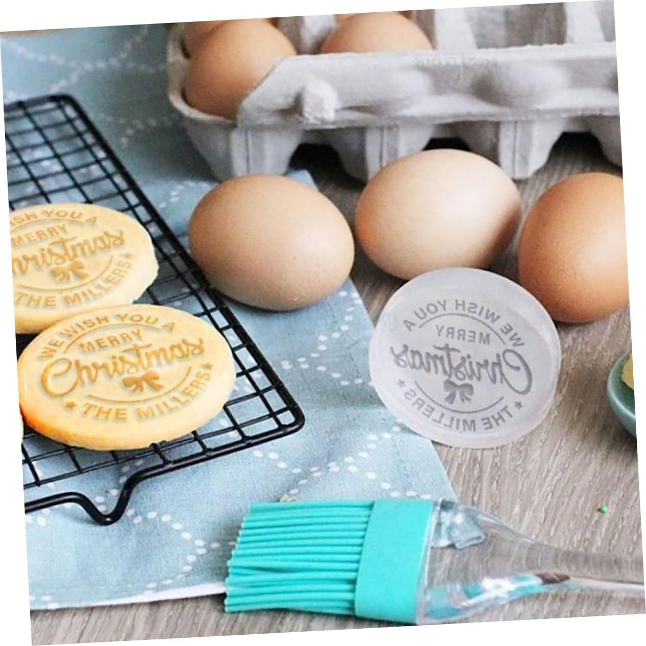 LABRIMP Party Cookie Molds Christmas Cookie Stamp Mold Kitchen Baking Tools for DIY image number 6