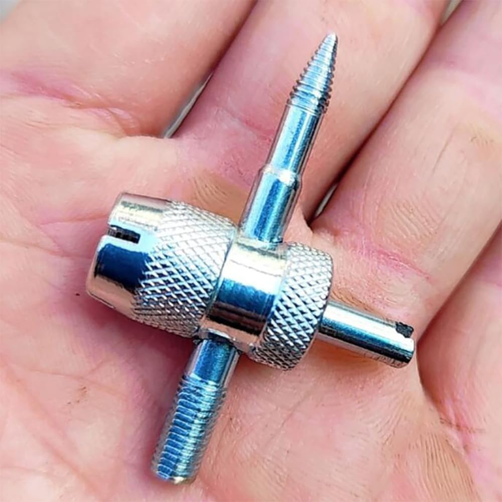 (2Pcs) 4-In-1 Tyre Valve Removal Tool Tire Valve Stem Tool,4-Way Valve Core Tool Tire Valve Tools,Valve Stem Puller Valve Stem Removal Tool for Bicycle Bike Automobile Car,Valve Core Removal Tool