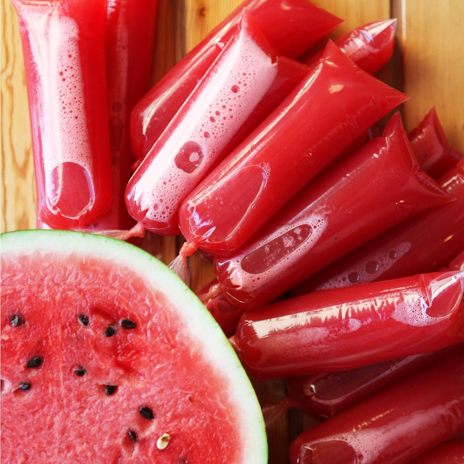 2X8 Inch Bolsas Para Helado Bolis/Ice Candy Wrappers/Ice Moldes Para Paletas De Helado, Plastic Disposable Ice Popsicle Bags and Icecream Maker (Pack of 200) image number 3