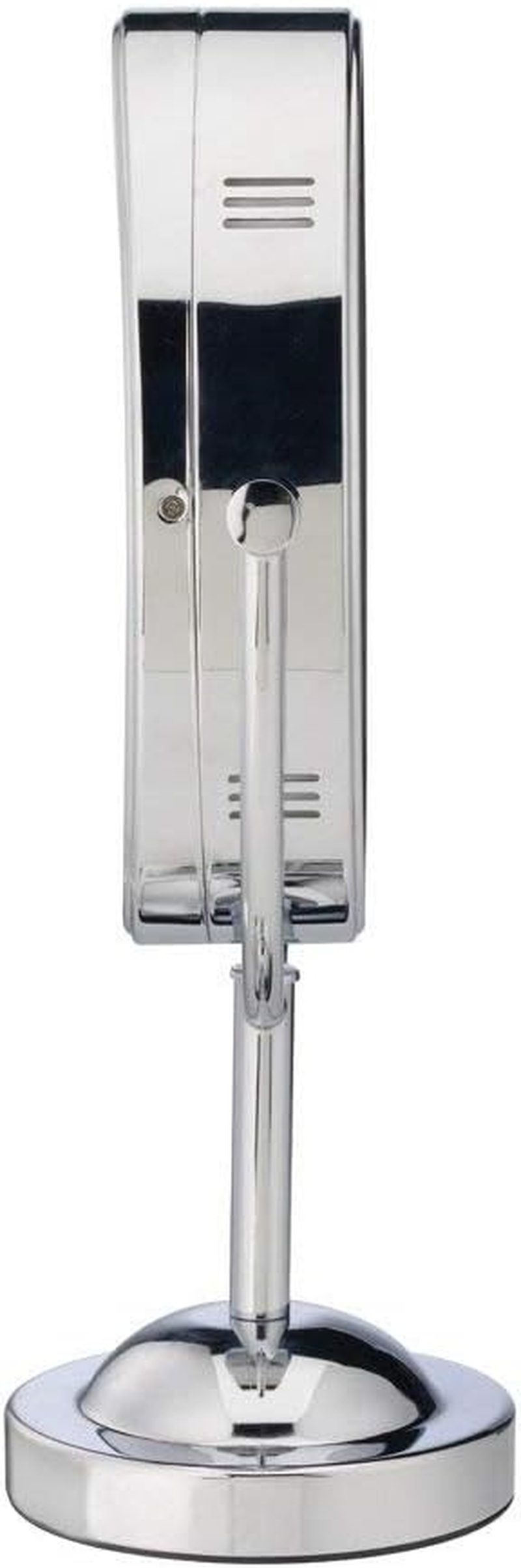 Conair Lighted Makeup Mirror, LED Vanity Mirror, 1X/7X Magnifying Mirror, Double Sided, Corded in Polished Chrome - Satin Nickel Finish image number 3