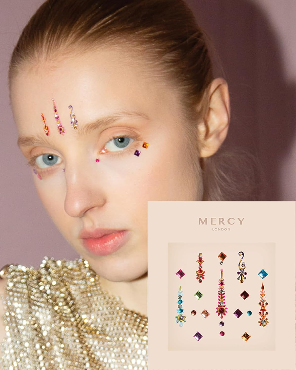 Gigi Rainbow Coloured Bindi ✮ Karizma Beauty ✮ Jewels Crystals Face Body Bindi image number 3
