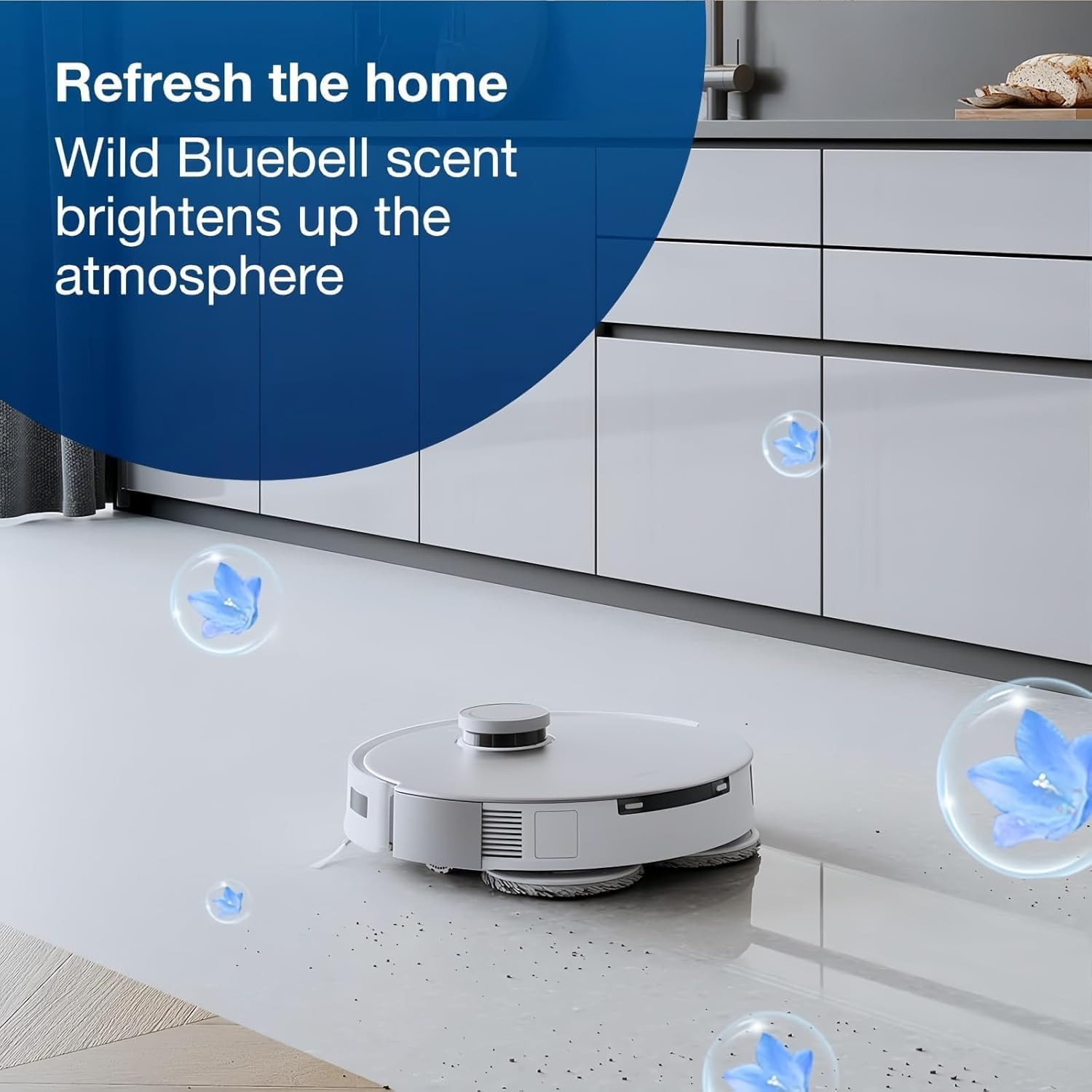 Original 1L Floor Cleaning Solution Compatible for ECOVACS Deebot T10/X1/T20/T30 Pro Omniomni/T10 Turbo/X1 Turbo/X5 X8 Pro Omni (3 Bottle)