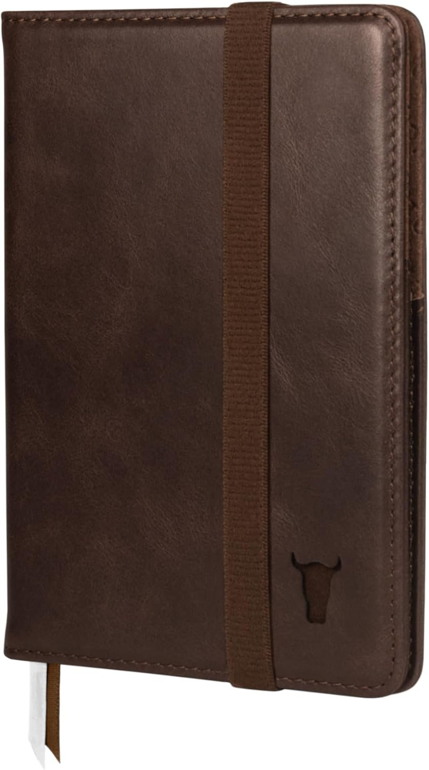 TORRO Passport Holder &ndash; Genuine Leather Passport Cover with Elasticated Closure Strap