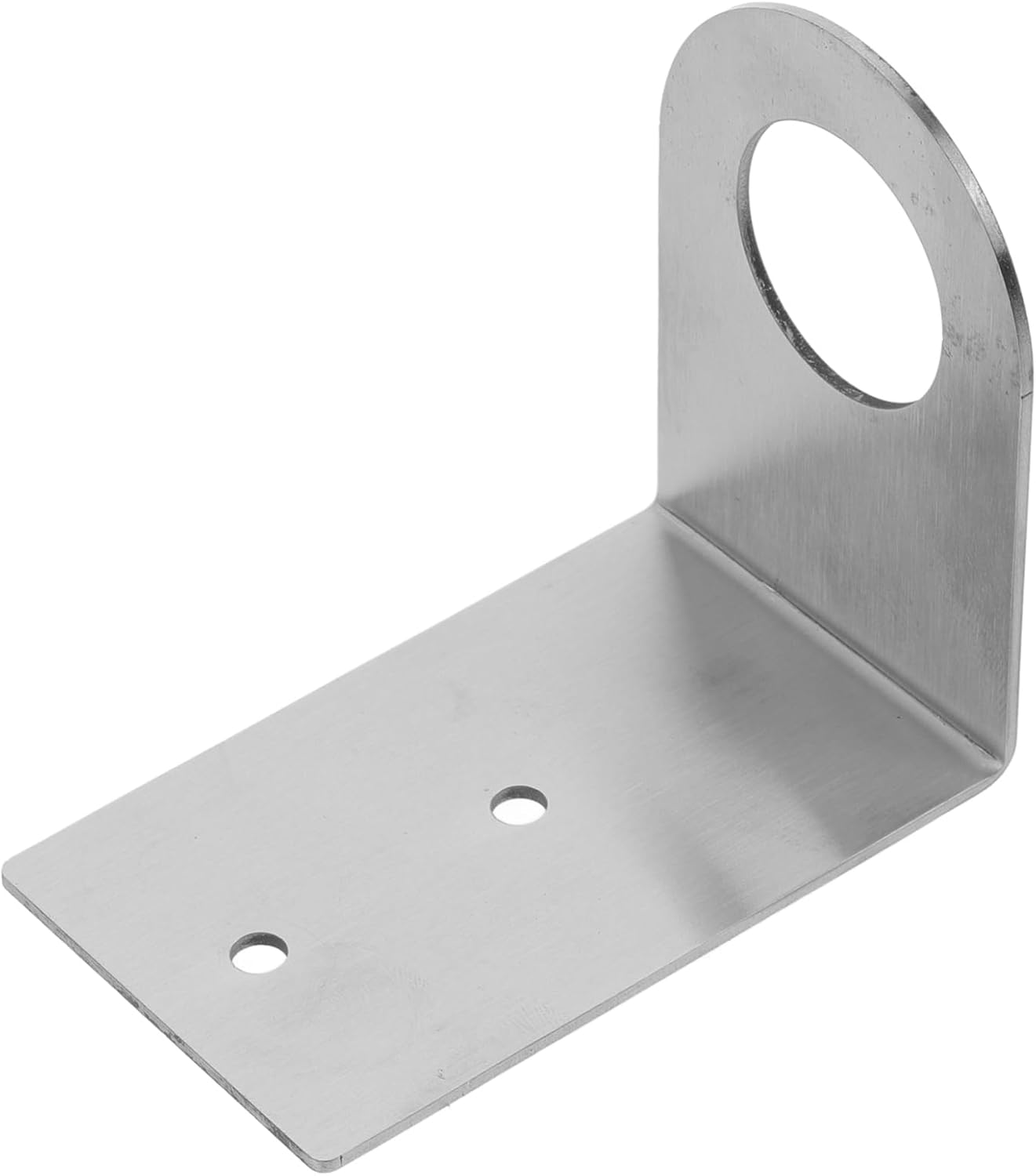 Ciieeo 3Pcs Bathroom Soap Dispenser Holder Shampoo Hanging Rack Hand Pump Bottles Dispenser Stand Detergents Holder Rack Non-Drilling Bathroom Stand Jar Hanger Rack Silver Stainless Steel image number 3