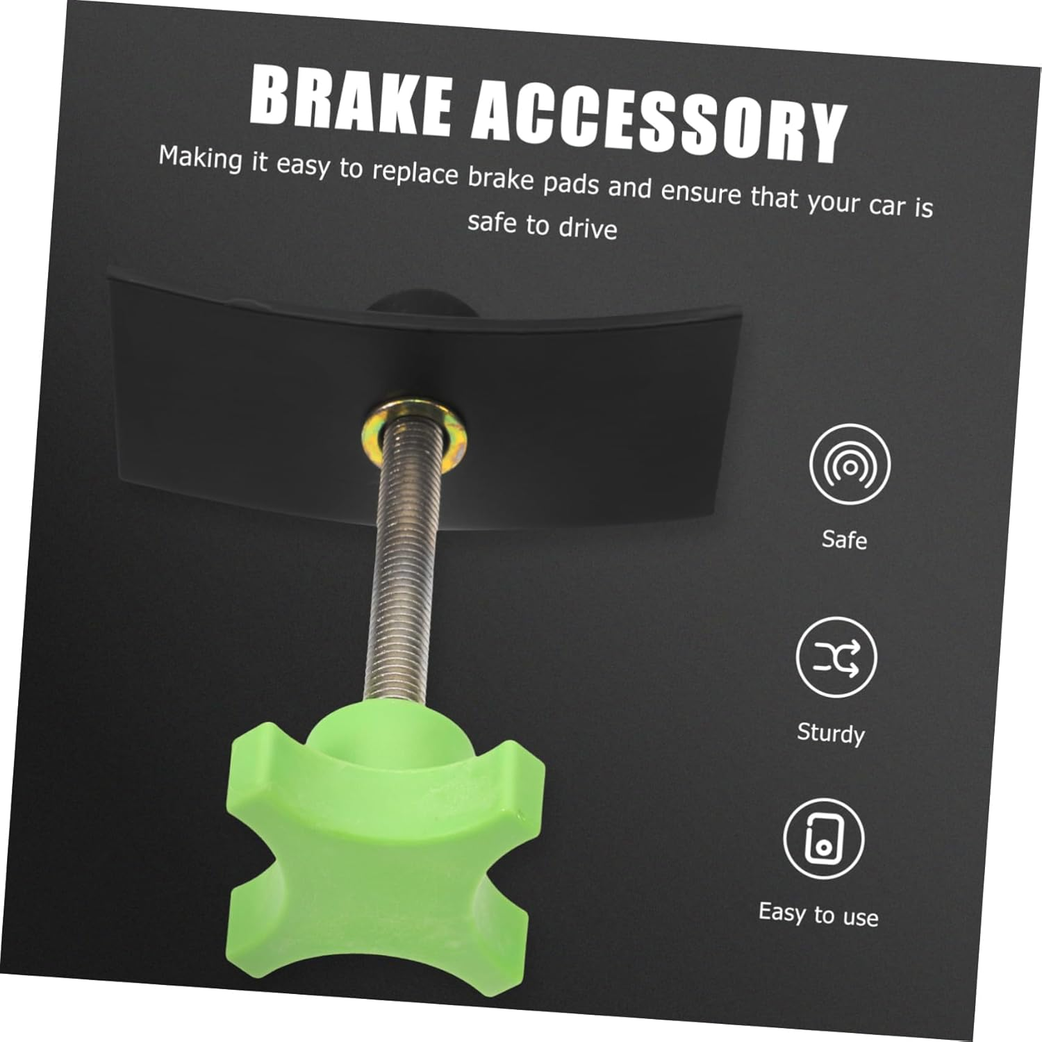 TINEASUR Brake Pad Tool Disc Brake Compression Tool Swivel Piston Spreader Reusable for Automotive Maintenance And