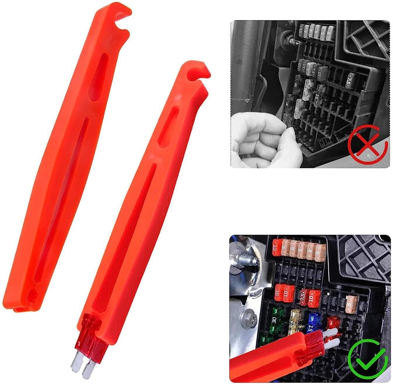 Fuse Puller Pliers Mini Fuse Extractor Pullers, 8Pcs Fuse Puller Extraction Tool Car Automobile Fuse Clip Tool Fuse Removal Tool,Car Fuse Puller Car Extractor Car Fuse Puller Extraction Tool for Car image number 2