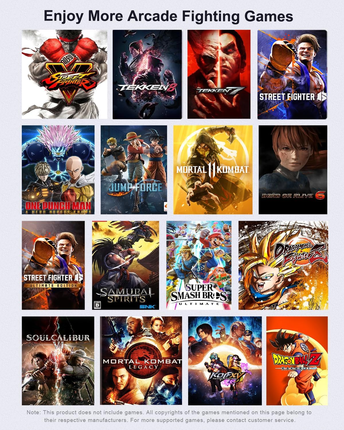 PXN 008 Arcade Fight Stick with 360 Degree Joystick Blue Switch Mechanical Buttons Turbo Function and Audio Connection for Fast Immersive Arcade Action Compatible with PC Playstation Xbox and Switch image number 2