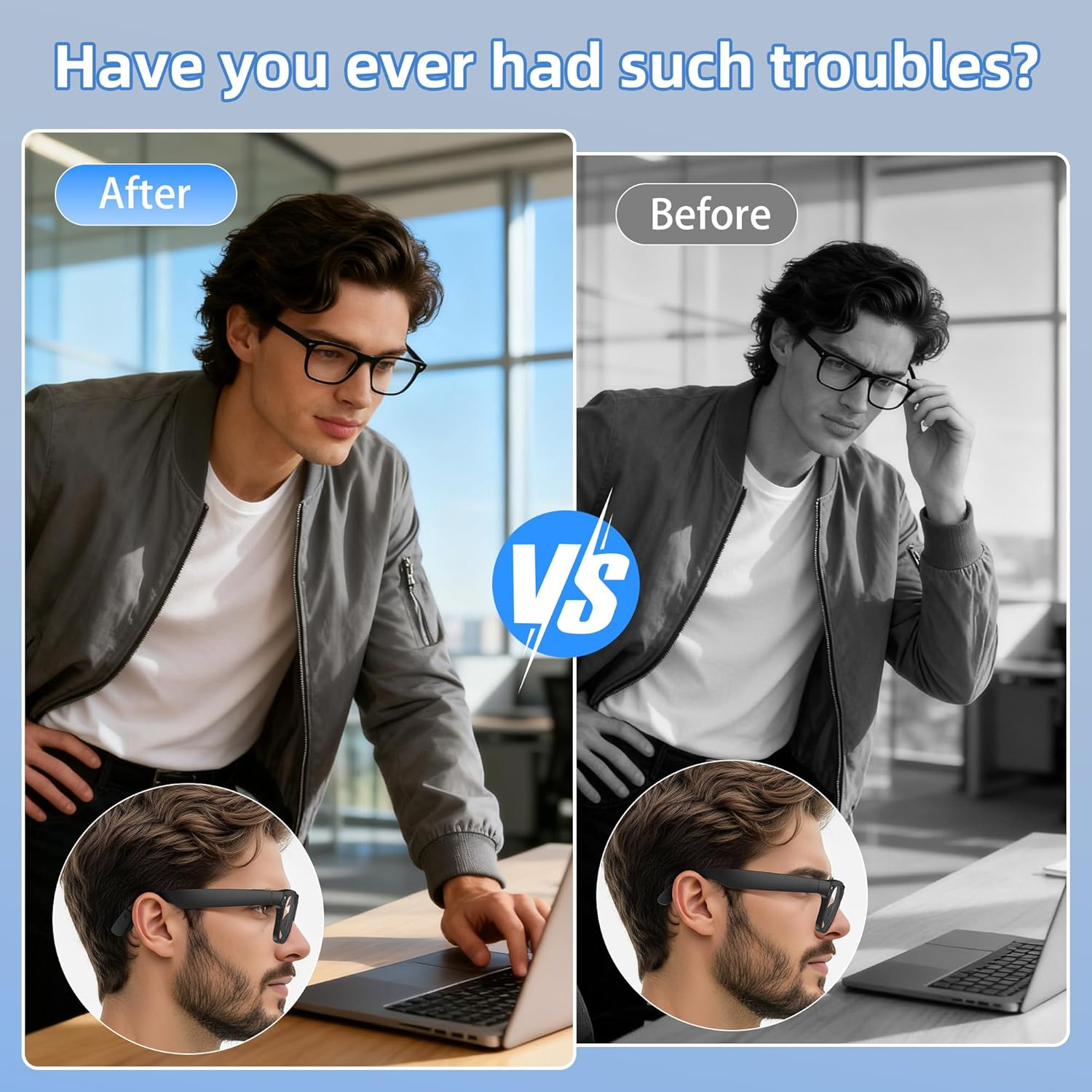 Rcstyle Hibloks Eyeglass Ear Grip for Ray-Ban Meta Wayfarer/Skyler/Headliner Gen 2 Smart Glasses Accessories (2 Pairs) image number 4