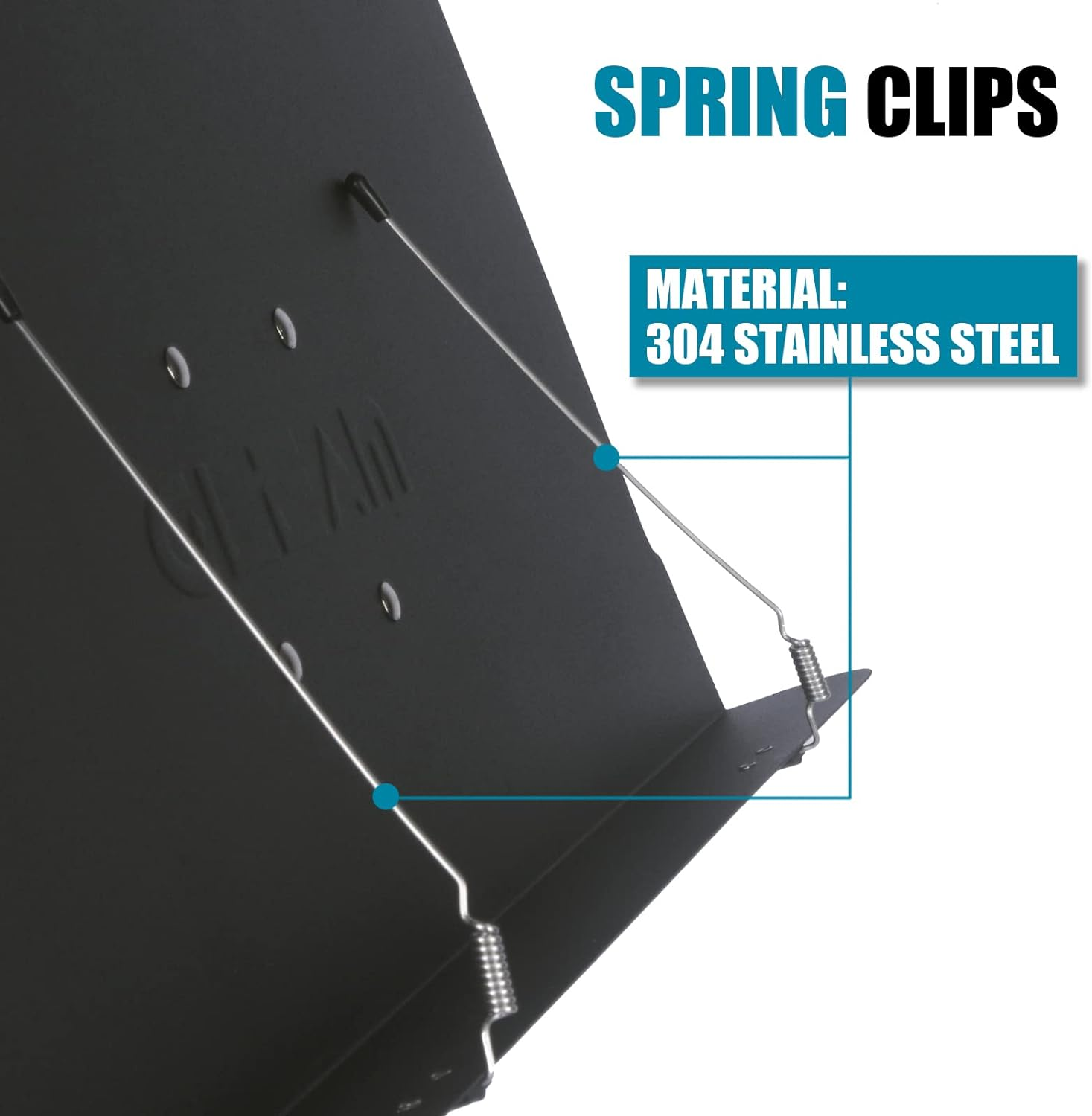 GLEAM Sheet Music Stand - 5 In1 Desktop Book Stand Metal with Carrying Bag Folder and Clamp image number 3