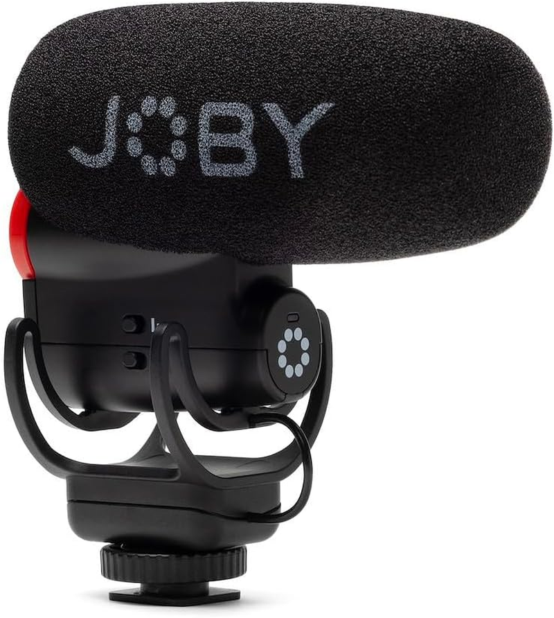 JOBY Wavo Plus, On-Camera Vlogging Microphone, Super Cardioid Microphone with Live Audio Monitoring, High-Pass Filter, Auto-Power Mode, LED Battery Level, Microphone for Compact Cameras image number 1