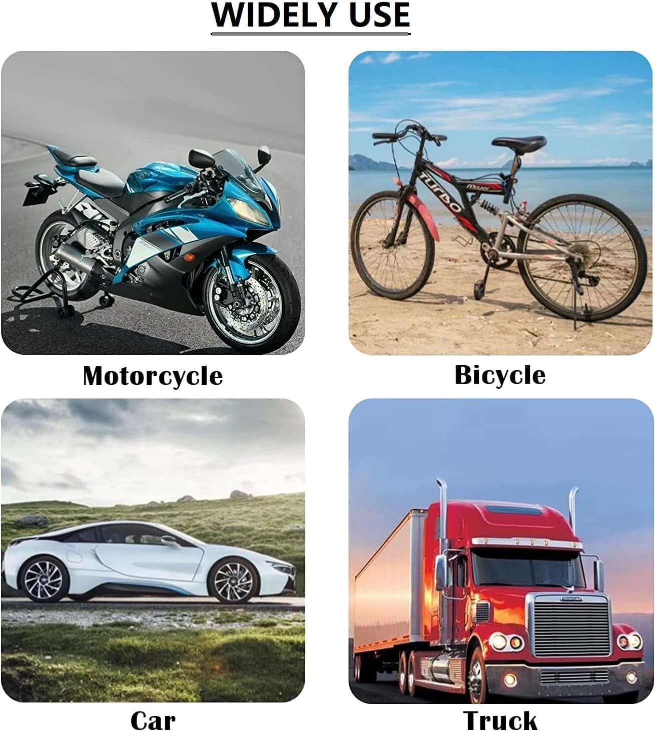 8 Pcs Tire Valve Caps Fluorescent Stem Car Tire Valve Stem Covers,Universal Air Cap Auto Covers for Cars Motorcycles SUV Trucks Bikes Accessories(Blue) image number 2