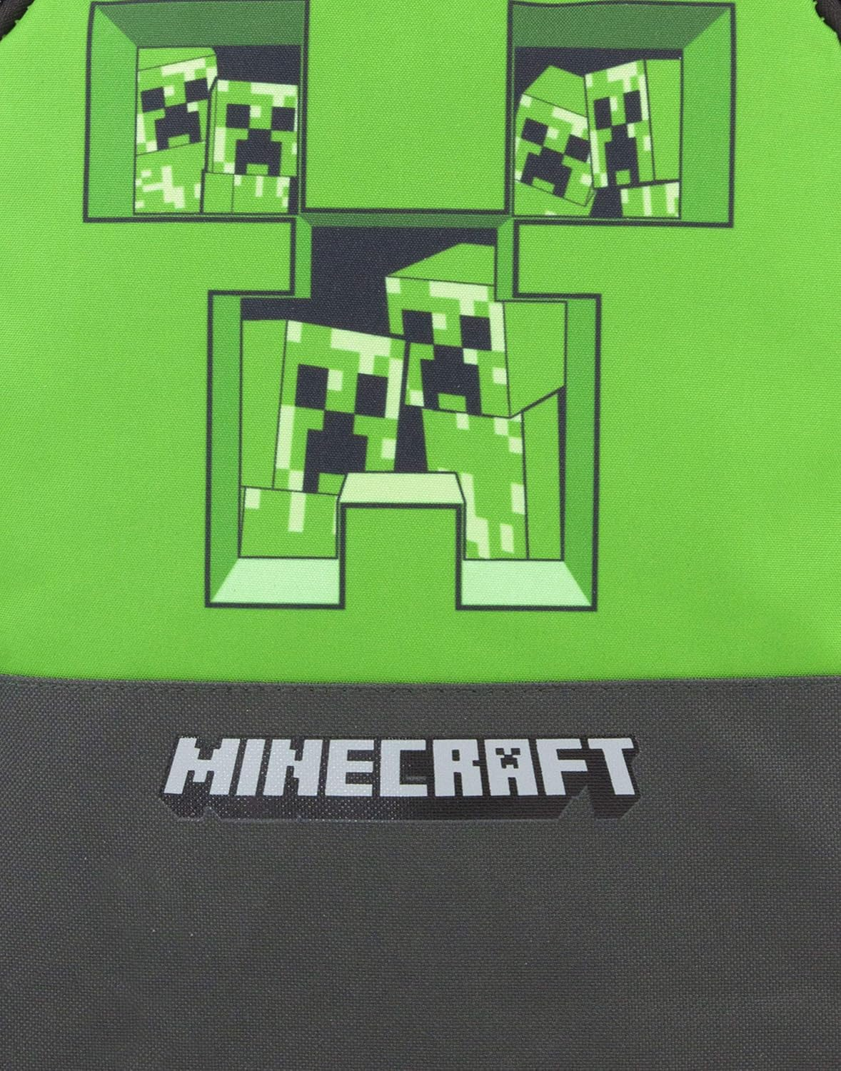 Minecraft Backpack Kids Pixel Creeper Breakthrough Grey School Bag One Size image number 6