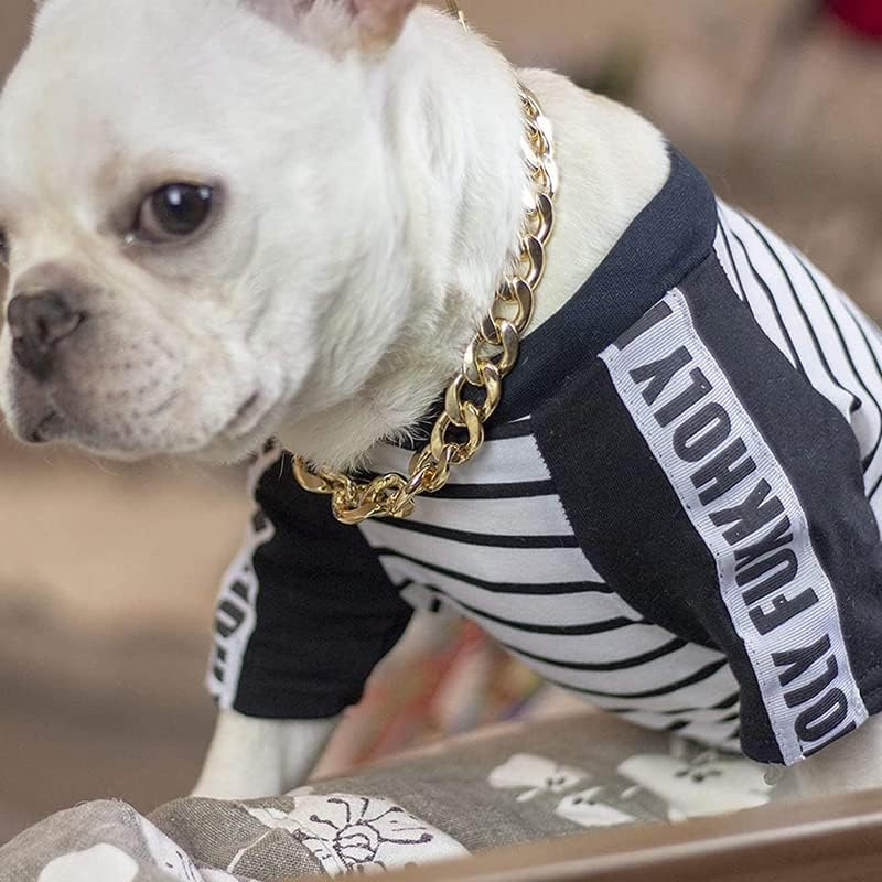 Dog Chain Collar Heavy Duty Choker Double Pet Slip Check Twist Link Chrome Chain, Water-Resistant, Ideal for Medium & Large Breeds image number 6