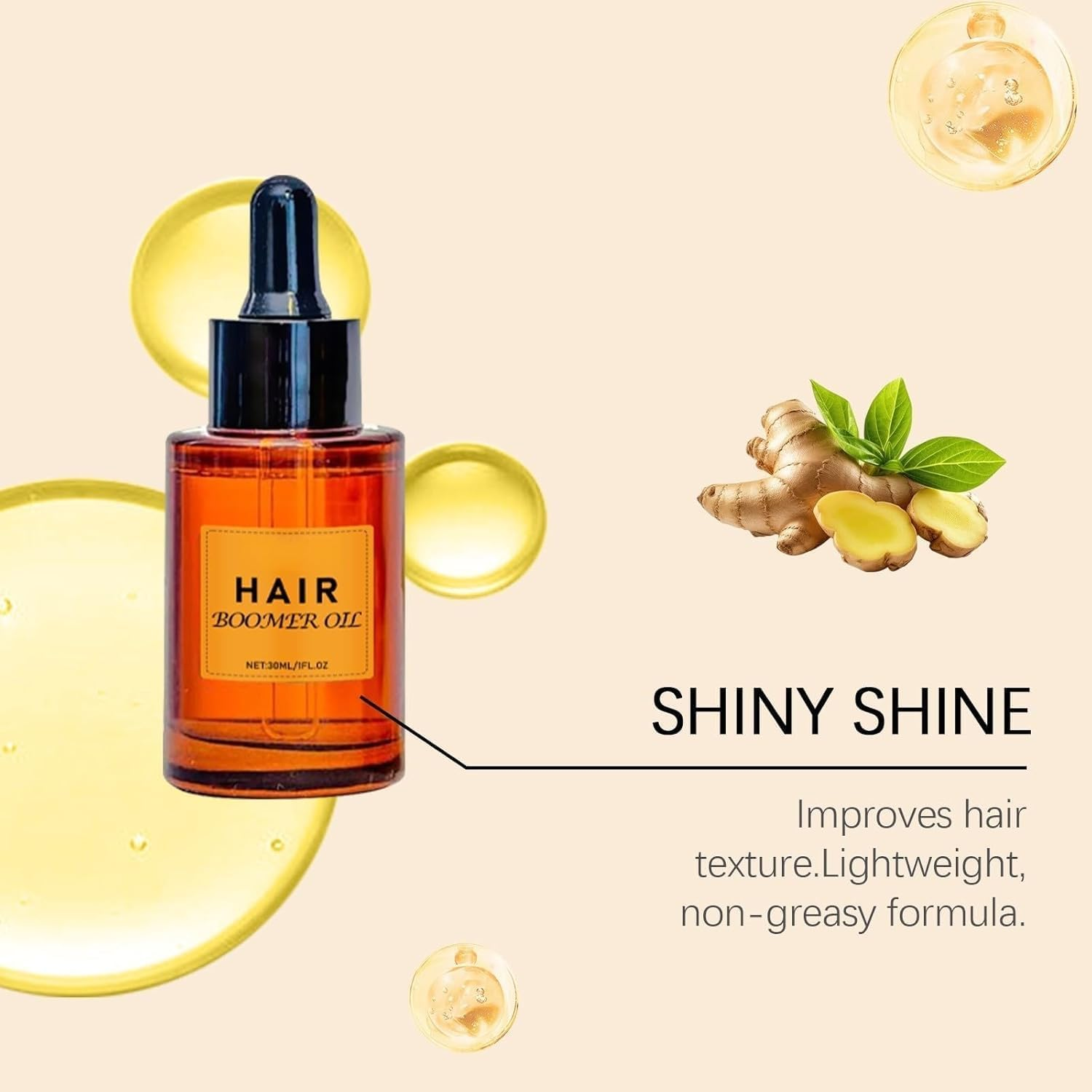 Nourishing Dense Hair Serum Oil, for Frizzy & Dry, Moisturizing and Deep Conditioning,Natural Beauty and Care for All Hair Types image number 6