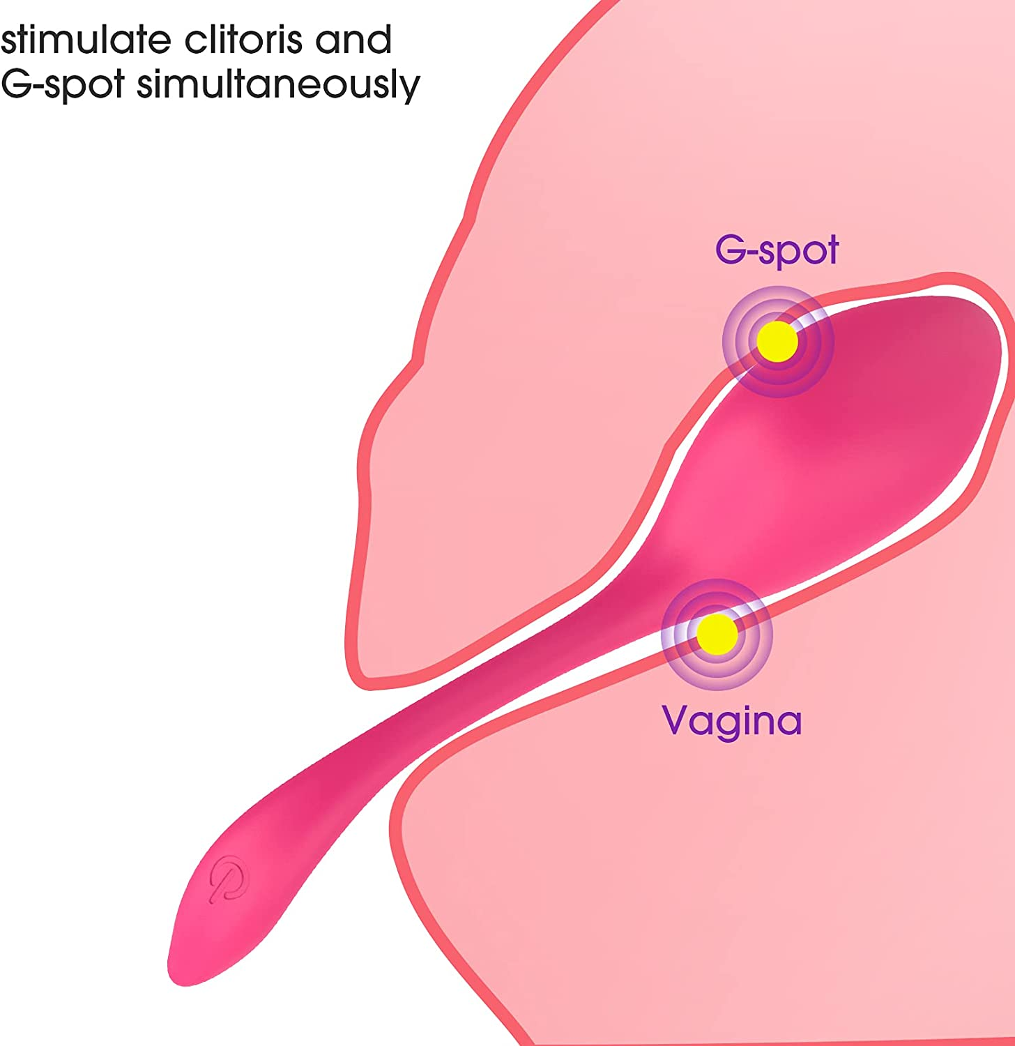 Pink Magnetic Women'S Toys Waterproof Rechargeable Washable Pleasure Toy for Couples image number 2