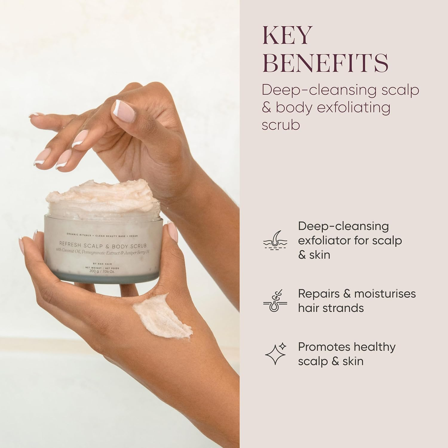 ORI Lab Refresh Scrub & Body Scrub 200G - Scalp & Body Exfoliator image number 3