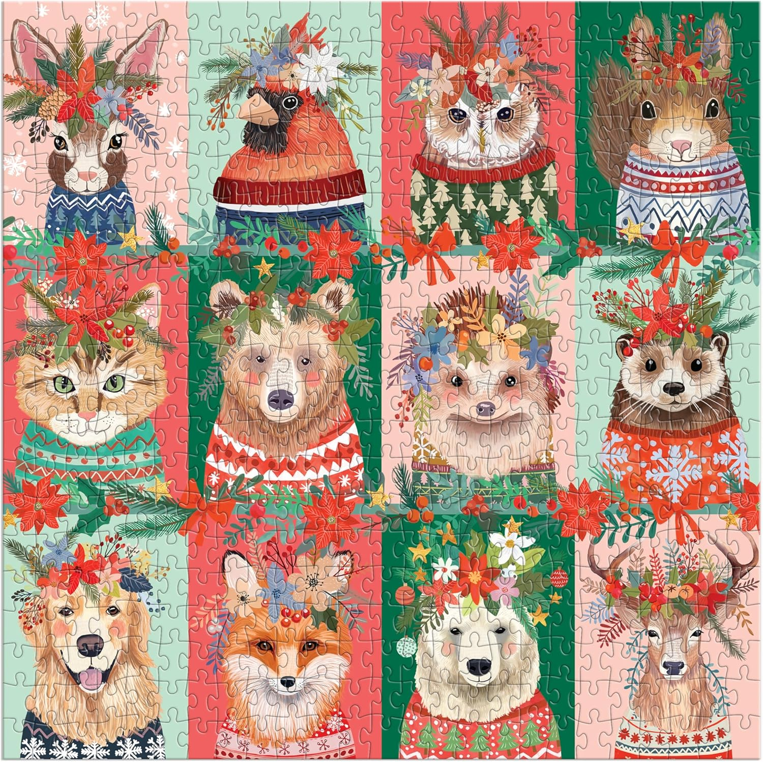 Galison 9780735382541 Furry and Bright Puzzle (500-Pieces) image number 1